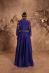 Nazakat blue jacket style lehenga set