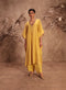 Nazakat dark yellow kaftan set