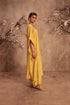 Nazakat dark yellow kaftan set