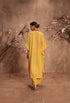 Nazakat dark yellow kaftan set