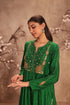 Nazakat green frockstyle kurta set