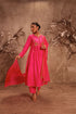 Nazakat hot pink frockstyle kurta set