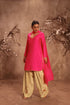 Nazakat hot pink jaal kurta set