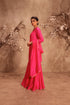 Nazakat hot pink mirror work sharara set