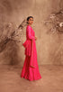 Nazakat hot pink mirror work sharara set