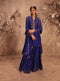 Nazakat indigo heavy mirror work sharara set