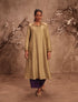 Nazakat light green collar kurta set