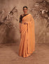 Nazakat orange gota work sari set