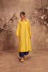 Nazakat yellow collar kurta set