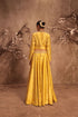 Nazakat yellow heavy jacket style lehenga set