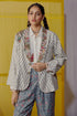 Nazm blue embroidered blazer