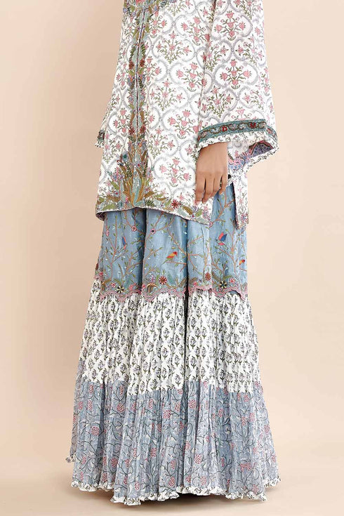 Nazm blue gharara