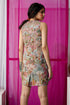 Nazm pink embroidered sheath mini dress