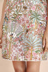 Nazm pink embroidered sheath mini dress