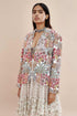 Nazm pink heavy embroidered blazer