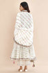Nazm pink heavy embroidered leheriya dupatta