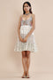Nazm pink overlap triple tiered short dress