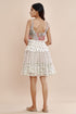 Nazm pink overlap triple tiered short dress