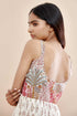 Nazm pink overlap triple tiered short dress