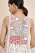 Nazm pink paneled maxi dress