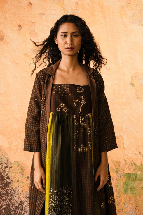 Nerissa multi color dress with riva jacket