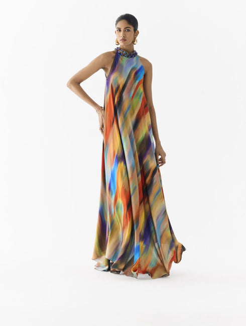 Night queen halter dress
