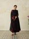 Nitya black embroidered stole
