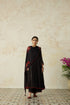 Nitya black embroidered stole