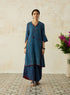 Nitya blue phiran kurta
