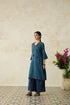 Nitya blue phiran kurta