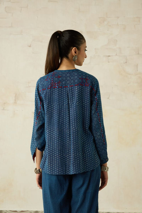Nitya blue shirt