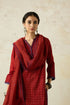 Nitya red mukaish stole
