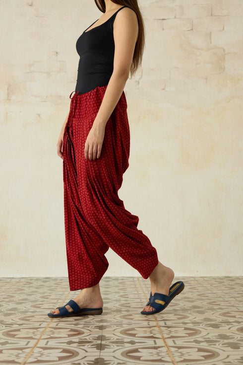 Nitya red Patiala salwar