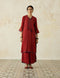 Nitya red phiran kurta