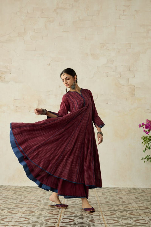 Nitya vintage pink anarkali