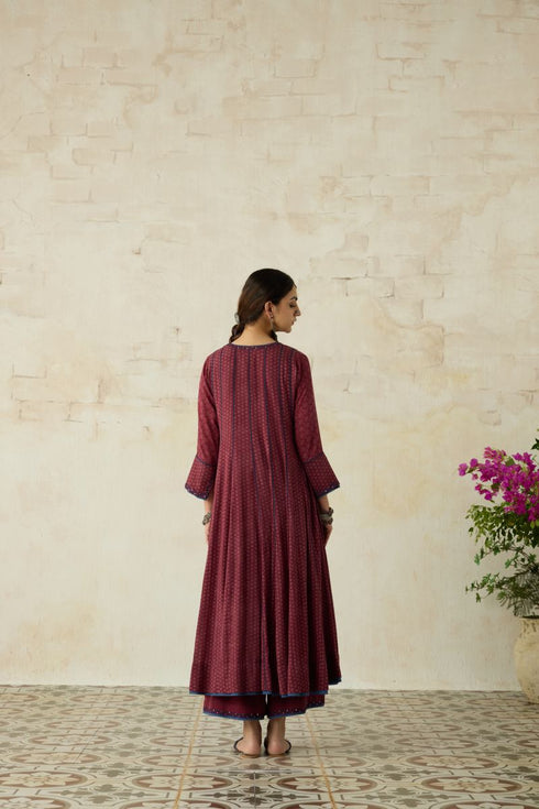 Nitya vintage pink anarkali