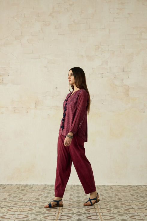 Nitya vintage pink cowl ijar