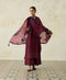 Nitya vintage pink embroidered stole