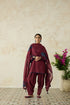 Nitya vintage pink embroidered stole