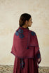Nitya vintage pink embroidered stole