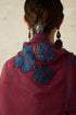 Nitya vintage pink embroidered stole
