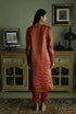 Noor anu red stripes kurta with pants