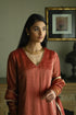 Noor anu red stripes kurta with pants