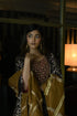 Noor brown shruti kurta with red cowl skirt
