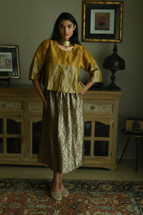 Noor brown victorian skirt