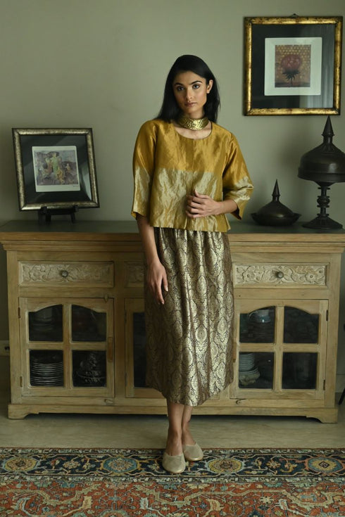 Noor brown victorian skirt