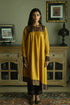 Noor ochre empireline kurta with brown pants