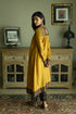 Noor ochre empireline kurta with brown pants