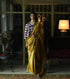 Noor ochre haldi patta sari