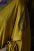 Noor ochre haldi patta sari